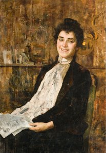 Porträt seiner Frau Luisa von Giovanni Sottocornola