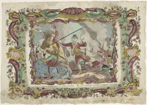 Kämpfende Soldaten von Giovanni Volpato (possibly)