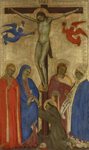 Die Kreuzigung (Christus am Kreuz mit den HH. Franziskus, Maria Magdalena, Maria, Johannes und Ignatius von Antiochien)
