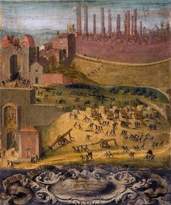 Der Sieg von Porta Camollia in Siena von 1526