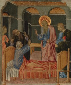 Der heilige Johannes der Evangelist erweckt Drusiana, ca. 1460