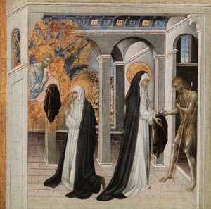 St. Katharina von Siena und der Bettler