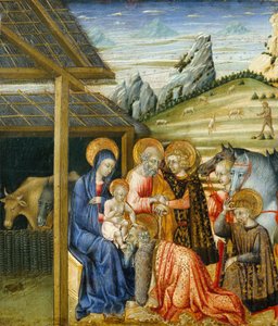 Die Anbetung der Könige, ca. 1460 von Giovanni di Paolo