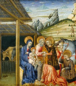 Die Anbetung der Könige, ca. 1460 von Giovanni di Paolo di Grazia