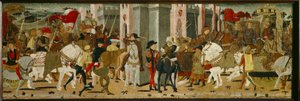 Cassone-Panel: Triumphaler Einzug von Romulus und Tatius in Rom von Giovanni di Ser Giovanni