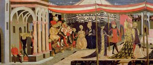 Frontal vom Adimari Cassone (Detail) von Giovanni di Ser Giovanni