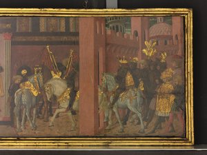 Die Geschichte von Trajan und der Witwe (Detail) von Giovanni di Ser Giovanni Scheggia