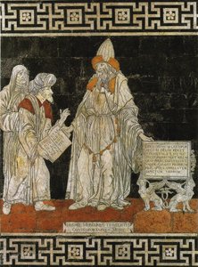 Hermes Trismegistus. Bodenmosaik im Dom von Siena, 1488 von Giovanni di Stefano