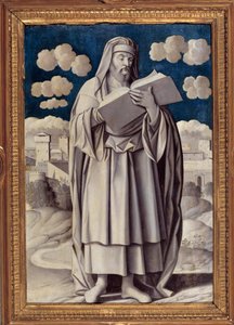 Ganzkörperporträt des griechischen Philosophen Aristoteles (384-322 v. Chr.)