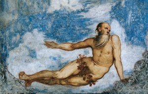Allegorie des Winters, Detail der Fresken von Girolamo Romanino (ca. 1484-nach 1559), in Auftrag gegeben von Bernardo Clesio