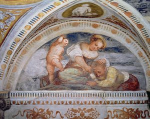 Samson und Delilah, Lunette, 1531-32