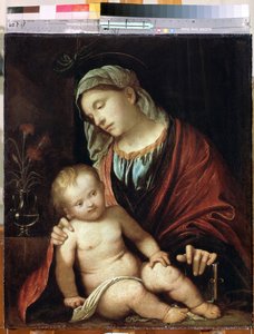 Madonna mit Kind von Girolamo Romanino