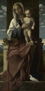Thronende Madonna mit Kind