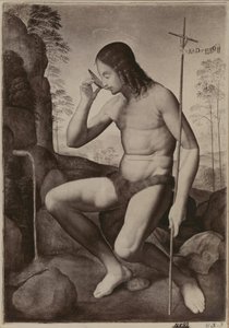 Johannes der Täufer in der Wildnis von Giuliano Bugiardini