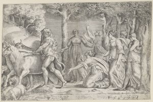 Herkules raubt die Rinder des Geryon