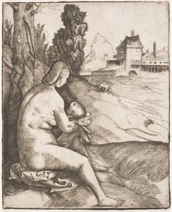 Die Buße des Heiligen Johannes Chrysostomus von Giulio Campagnola
