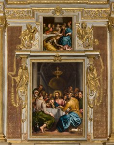 Kapelle des Heiligen Sakraments, zweites nördliches Joch, Giulio Campi, Das letzte Abendmahl 1569, Giulio Campi, Abendessen im Haus von Simone 1569