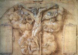 Die Kreuzigung, 1547 von Giulio Campi