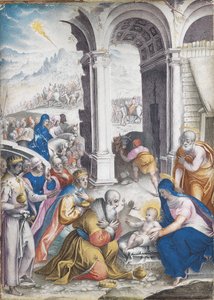 Die Anbetung der Könige von Giulio Clovio
