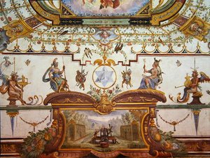 Deckenpaneel aus dem Stanzino delle Matematiche