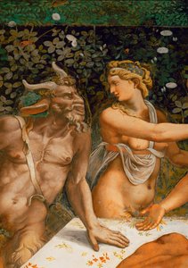 Nymphe und Satyr