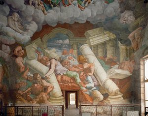 Der Fall der Giganten von Giulio Romano