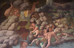 Der Fall der Giganten Sala dei Giganti von Giulio Romano