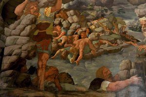 Der Fall der Giganten Sala dei Giganti, 1536 von Giulio Romano