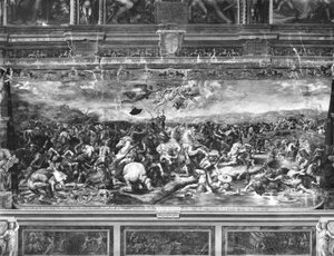 Die Schlacht von Konstantin, aus der Sala di Costantino, Raphael-Räume