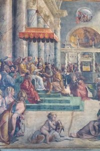 Die Schenkung von Rom (Detail)