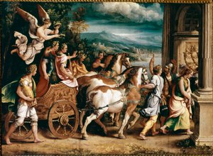 Triumph von Titus und Vespasian von Giulio Romano