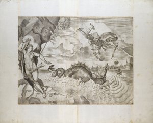 Perseus und Andromeda von Giulio Sanuto