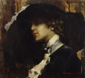 Schwarzer Hut von Giuseppe Amisani