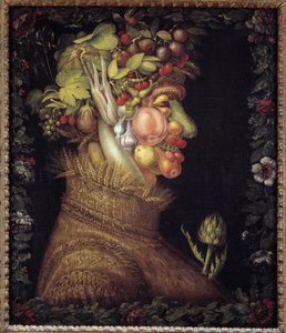 Der Sommer. Allegorie über die Jahreszeiten. Gemälde von Giuseppe Arcimboldo (1527-1593). Louvre-Museum von Giuseppe Arcimboldo