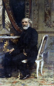 Porträt von Giuseppe Verdi, italienischer Komponist (1813-1901) von Giuseppe Barbaglia