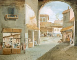 Die Metzgerei, von Giuseppe Bernardino Bison, Italien von Giuseppe Bernardino Bison