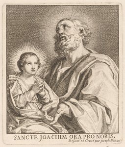Heiliger Joachim und die junge Jungfrau Maria von Giuseppe Bottani