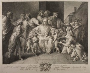 Christus segnet die Kinder von Giuseppe Cades