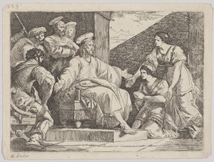 Christus sitzend predigend