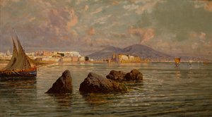Die Bucht von Neapel von Giuseppe Carelli