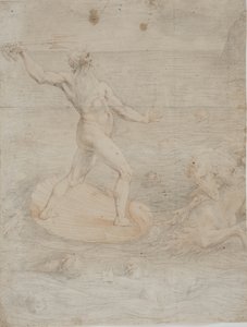 Neptun beruhigt die Winde des Sturms, der Aeneas