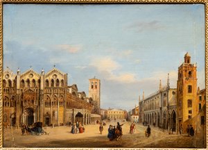 Trento und Trieste Platz in Ferrara von Giuseppe Chittò Barucchi