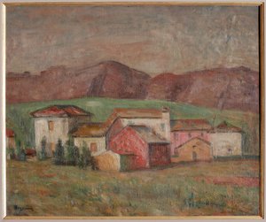 Dorf am Fuße der Berge von Giuseppe Graziosi