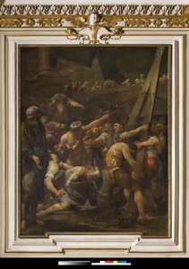 Der Heilige Andreas vor dem Kreuz seines Martyriums von Giuseppe Maria Crespi