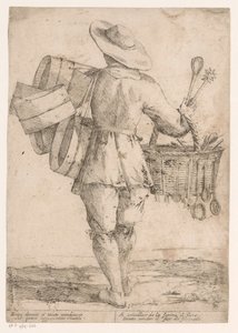 Verkoper van keukengereedschap von Giuseppe Maria Mitelli