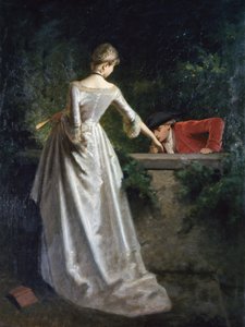 Herr küsst die Hand einer Dame