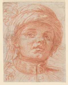 Kopf eines jungen Mannes mit Turban