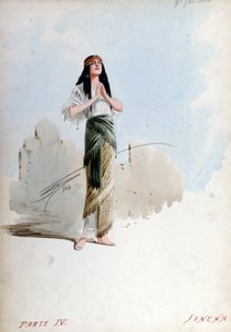 Fenena-Kostüm von Giuseppe Palanti (1881-1946) in der Oper von Giuseppe Verdi (1813-1901), Nabucco, zuerst genannt Nabucodonosor. Museum der Scala