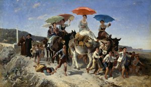 Hochzeitsprozession von Giuseppe Palizzi