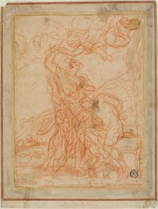 Abrahams Opfer (recto und verso) von Giuseppe Passeri
